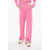 Balmain Barbie Velvet Wide-Leg Joggers Pink