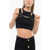 Balmain Cut-Out Designed Knitted Crop Top Black