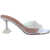 AMINA MUADDI Lupita Glass Sandals PVC TRANSPARENT