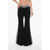 Balmain Flare-Fit Pants With Sequined Side Bands Black