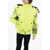 Balmain Padded Neon Jacket With Removable Hood And Mesh Details Yellow