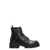 Prada Prada Leather Lace-Up Boots Black