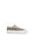 Burberry Burberry Fabric Low-Top Sneakers Beige