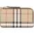 Burberry Burberry Checked Motif Card Holder Beige