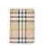 Burberry Burberry Checked Motif Passport Holder Beige