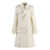 Burberry Burberry Silk Blend Trench Coat Beige