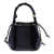 Ganni 'Bou' Black Handbag With Braided Handle In Leather Woman Black