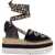 Stella McCartney Gaia Wedge Espadrillas DEEP BLACK