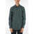 CORNELIANI Cotton Poplin Spread Collar Shirt Green