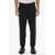 Neil Barrett Solid Color Slim Fit Pants With Belt Loops Black