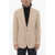 CORNELIANI Id Side Vents Notch Lapel Unlined 2-Button Blazer Beige