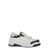 Versace White And Black Sneaker With Inserts And Chunky Sole In Leather Man Multicolor