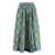 ZIMMERMANN Zimmermann Wyle Printed Silk Skirt GREEN