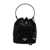 Prada Prada Enamel Triangle-Logo Tote Bag Black