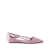 Prada Prada Satin-Finish Cut-Out Ballerinas CONFETTO