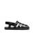 Prada Prada Interwoven Straps Flat Sandals Black