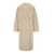 STAND STUDIO 'Nicole' Beige Double-Breasted Coat With Classic Revers In Eco-Fur Woman Beige