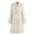 Burberry Burberry Silk Blend Trench Coat Beige