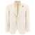 Lardini Lardini Single-Breasted Linen-Blend Blazer Beige