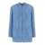 Dolce & Gabbana Light Blue Single-Breasted Jacket With Logo Detail On Buttons In Cotton Blend Woman BLUE