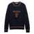 Prada Prada Crew-Neck Cashmere Jumpe BLU+TABACCO