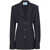 Prada Prada Single-Breasted Mohair Shirt Jacket Blue