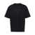 Prada Prada Raised-Logo Cotton T-Shirt Black