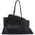 THE ATTICO Medium La Passeggiata Shoulder BLACK