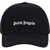 Palm Angels Baseball Hat BLACK - OFF WHITE