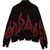 Vision of Super Black Jumper High Neck With Pink Flames BLACK