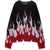 Vision of Super Black Sweater With Double Flames BLACK