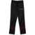 Vision of Super Black Pants With Red Embroidered Flames BLACK