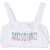 Moschino Headband Top With Logo Straps WHITE