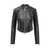 Pinko Pinko Batman Leather Jacket Black