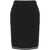 D.EXTERIOR D.Exterior Fitted Midi Skirt In Wool Black