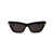 Bottega Veneta Bottega Veneta Sunglasses 001 BLACK GOLD GREY