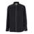 Jil Sander Black Zip-Up Shirt With Contrasting Stitching In Tech Fabric Man Black