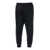 DSQUARED2 Black Pants With Elastic Waist And Cuffs And Logo Lettering On The Rear In Cotton Man Black