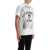 Alexander McQueen Printed Compact Cotton T-Shirt WHITE / BLACK