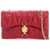 Versace Mini Nappa Kleo Bag In LIPSTICK RED-VERSACE GOLD