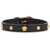 Versace Medusa Leather Bracelet BLACK-VERSACE GOLD