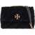 Tory Burch Small Kira Velvet Shoulder Bag. BLACK