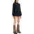 THE ATTICO Lightweight Fleece Mini Dress BLACK