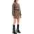 THE ATTICO Lightweight Fleece Mini Dress FADE BROWN