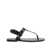 Saint Laurent Saint Laurent Cassandre 05 Flat Sandals Black