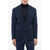 CORNELIANI Stretch Cotton Side Vents Notch Lapel 2-Button Blazer Blue