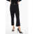 Balmain Low-Rise Pants With Jewel Button Black