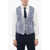 CORNELIANI Slik Cerm.academy Waistcoat With Side Split Blue