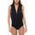 Balmain Hooded Body With Deep Neckline Black