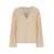 forte_forte Beige V-Neck Sweater In Acetate Blend Woman Beige